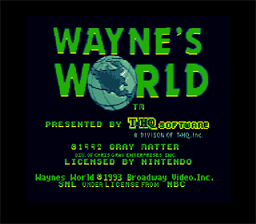 Wayne's World Console Game SNES ROM Screenshot 1